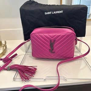 YSL Camera Crossbody Bag in Fuschia